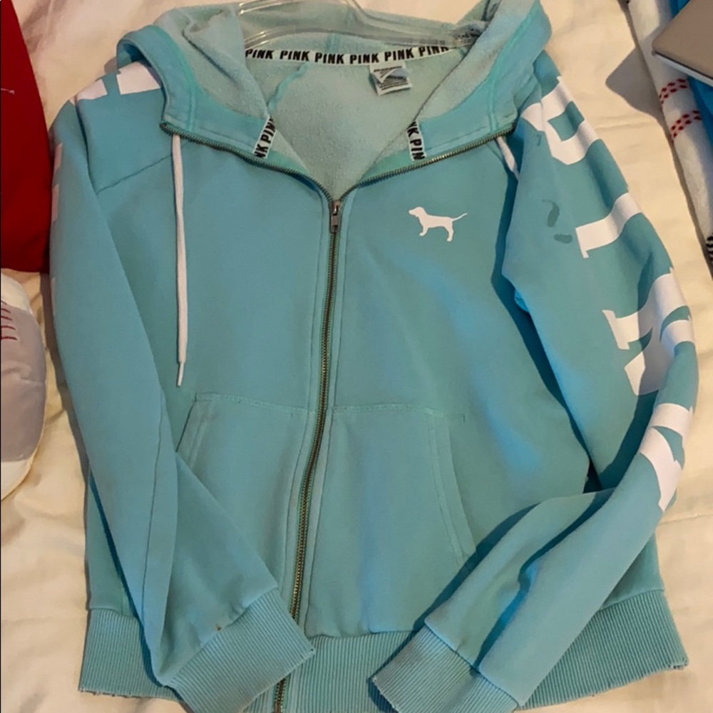 Pink zip up